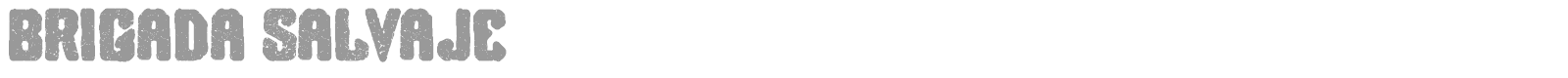 Brigada Salvaje font preview